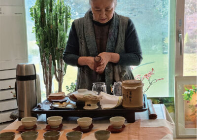 문화체험 (부채 만들기, 다도체험)