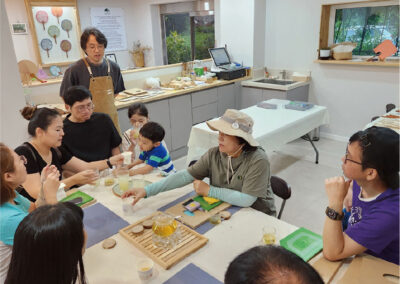 문화체험 (부채 만들기, 다도체험)