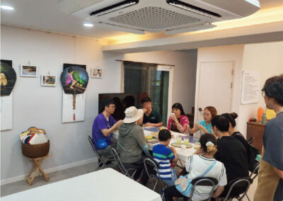 문화체험 (부채 만들기, 다도체험)